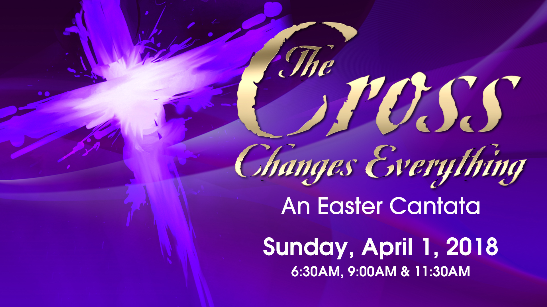 Easter Sunday 2018 “The Cross Changes Everything”